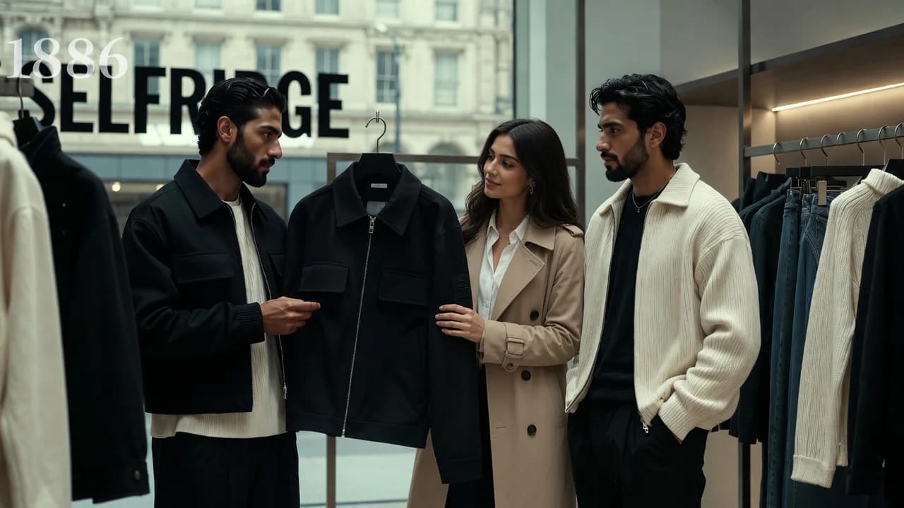1886 founders Fahad Al Jomiah and Khalid Al Jammaz present their Saudi streetwear label inside Selfridges London.
