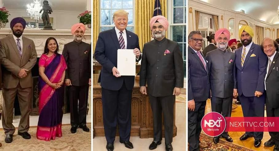 Welcome ceremony at India House, Taranjit Singh Sandhu Ambassador of India to the United States