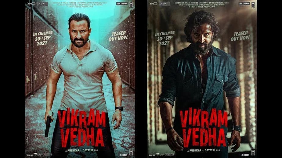 First Look at Vikram Vedha Starring Hrithik Roshan and Saif Ali Khan: Making Bad Look Good