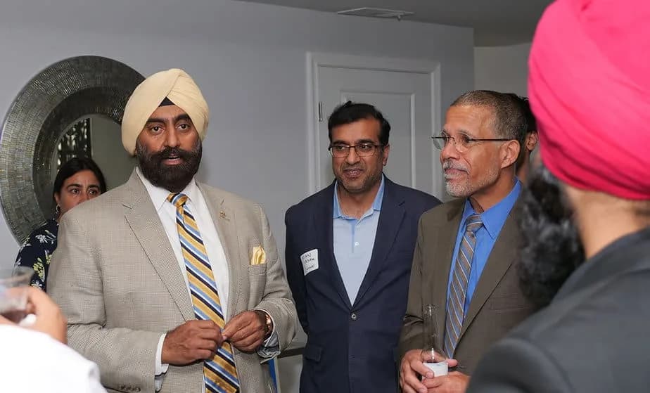 Fundraising at the home of Jasdip Singh Jesse in support of Congressman Anthony Brown, who is running for Attorney General in Maryland.