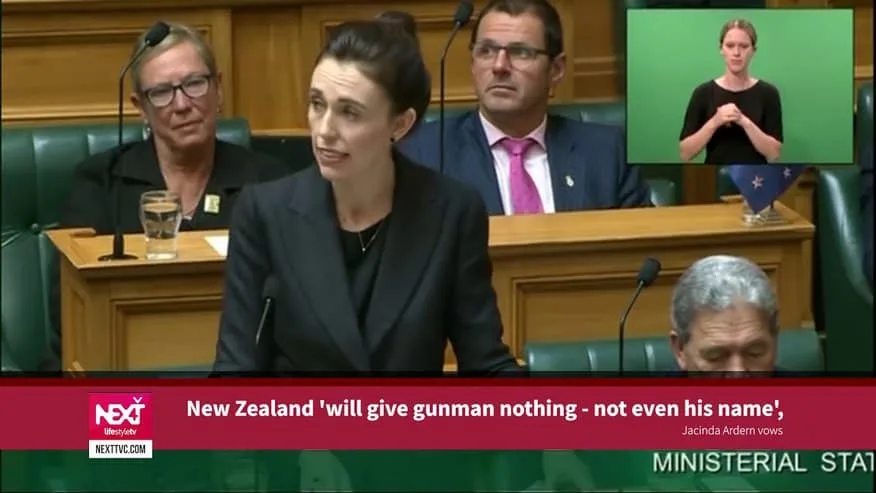 ‘He will, when I speak, be nameless’ New Zealand’s Prime Minister Jacinda Ardern