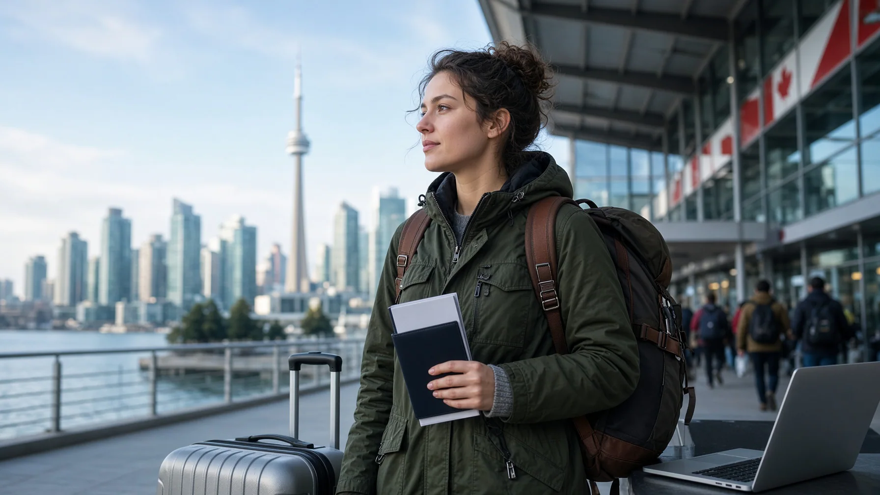 Young traveller arriving in Canada as the International Experience Canada program offers work-and-travel routes to eligible youth from 36 partners.