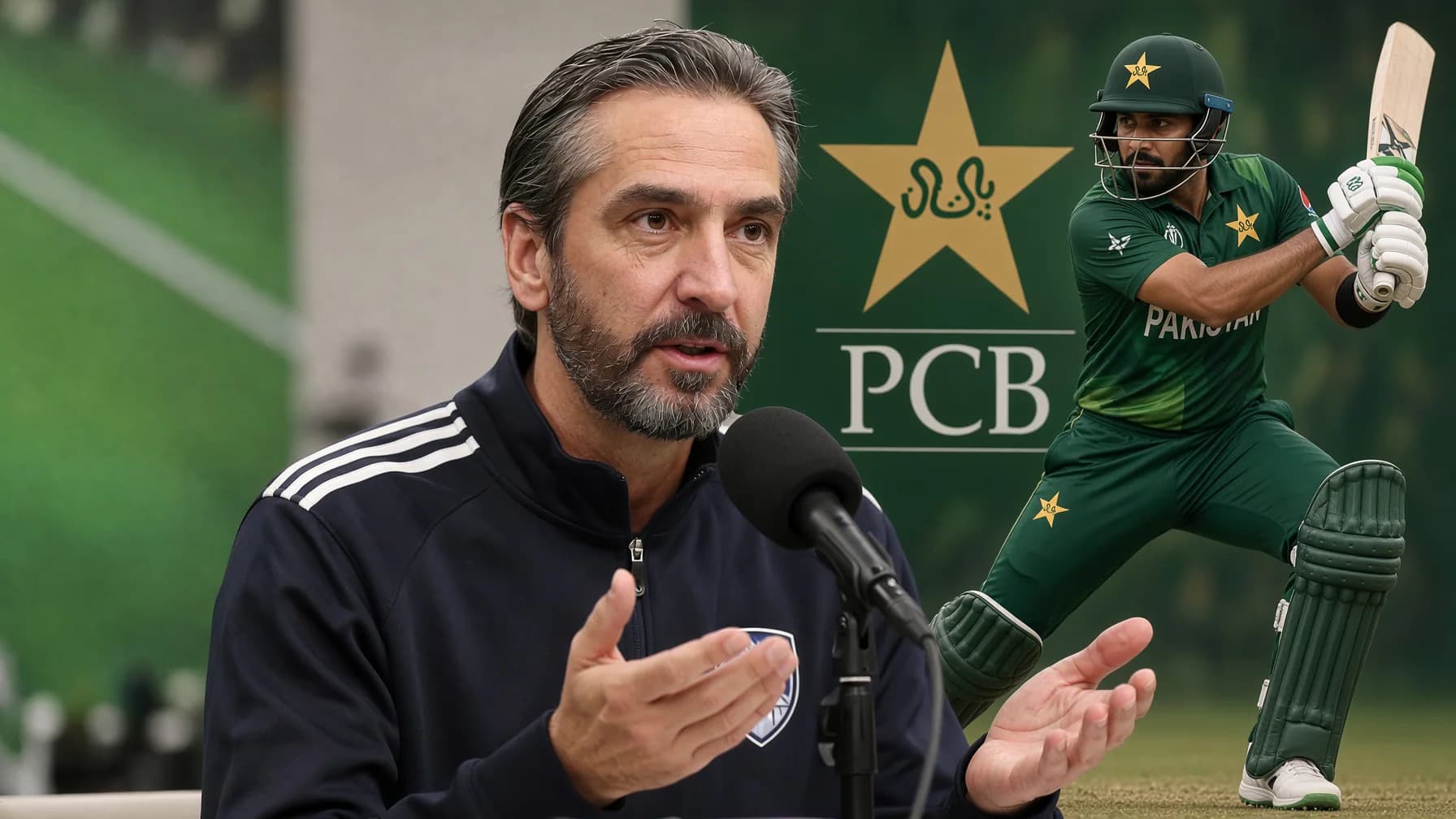 Former Pakistan coach Jason Gillespie speaks during criticism of the team’s Test selection changes.