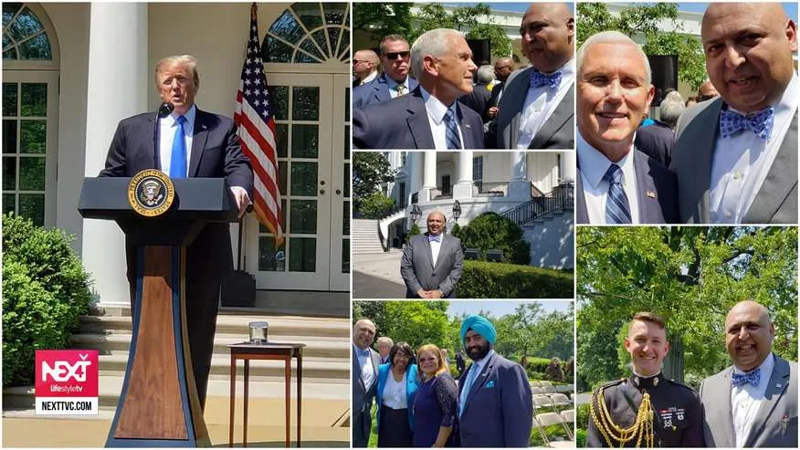 Sajid Tarar – Founder of Muslim Americans for Trump, joins President Trump with faith leaders at the White House
