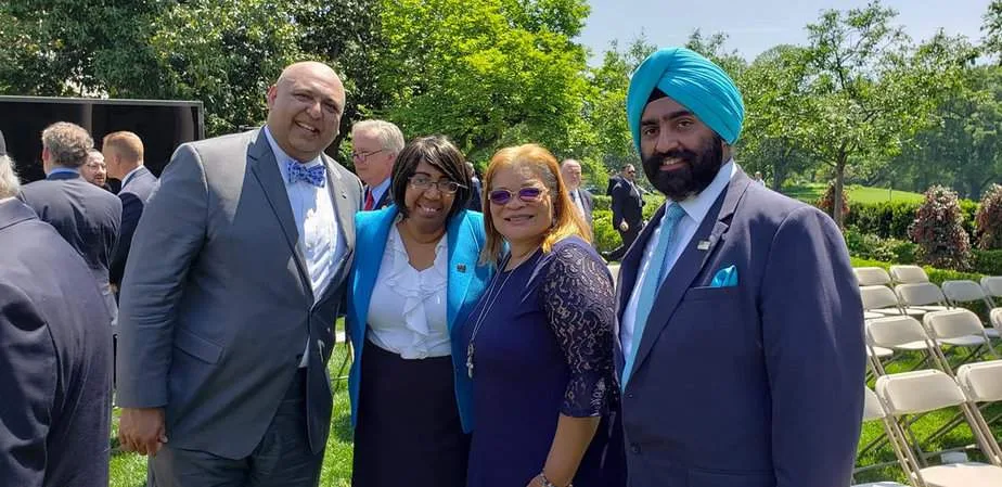 Sajid Tarar – Founder of Muslim Americans for Trump, joins President Trump with faith leaders at the White House — supporting image 3
