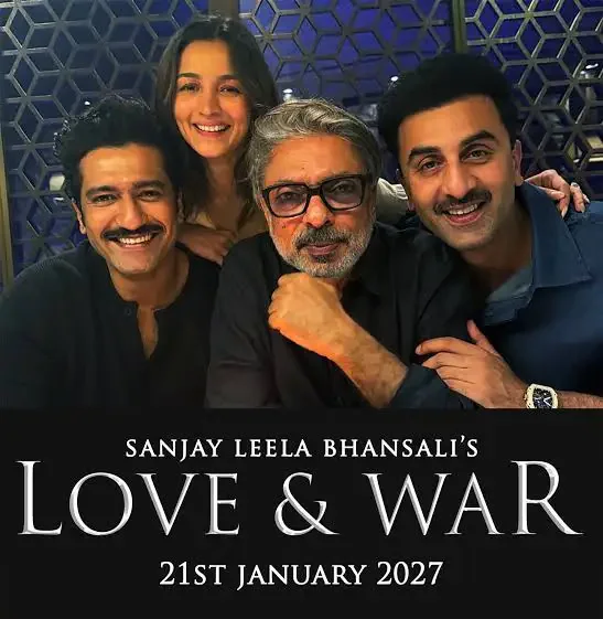 Sanjay Leela Bhansali Wraps Ranbir Kapoor, Alia Bhatt and Vicky Kaushal’s Love & War. Sanjay Leela Bhansali has completed filming Love & War, moving the Ranbir Kapoor, Alia Bhatt.