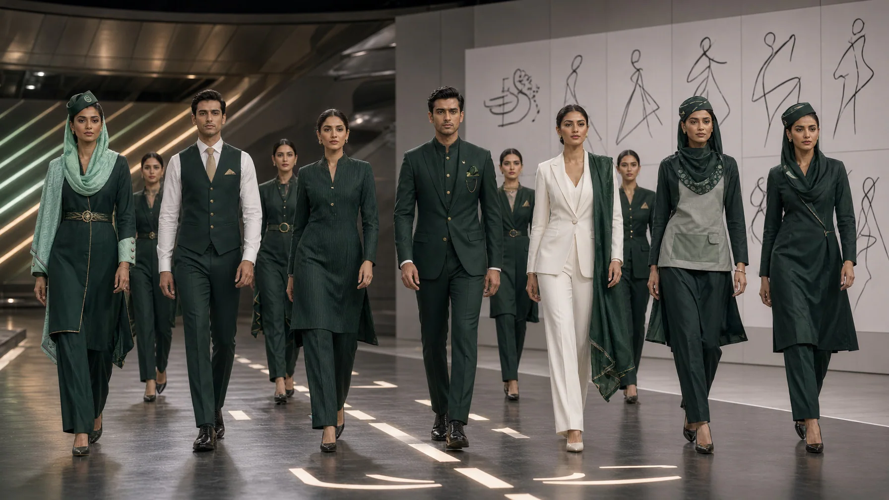 PIA Unveils New Uniform Vision With Pakistan’s Top Designers. Pakistan International Airlines has brought together 10 leading fashion names to help shape the next generation of its.
