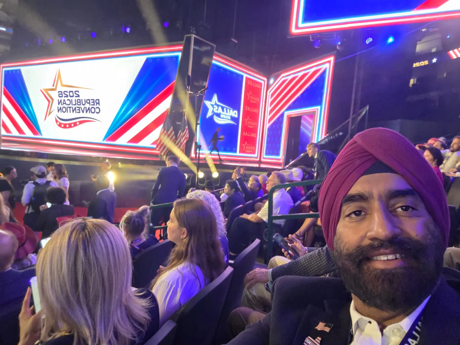 Tarar and Jesse Attend Trump Address at Dallas GOP Convention. Sajid Tarar and Jasdip Singh Jesse attended the Republican midterm convention in Dallas, where Donald Trump addressed.