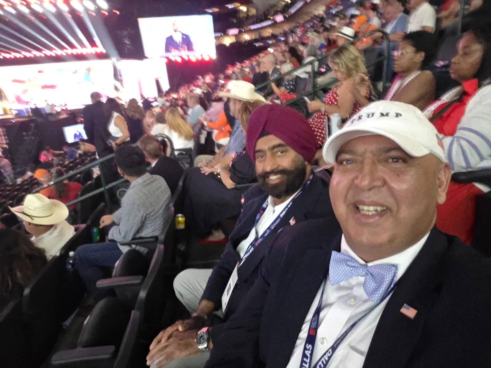 Tarar and Jesse Attend Trump Address at Dallas GOP Convention. Sajid Tarar and Jasdip Singh Jesse attended the Republican midterm convention in Dallas, where Donald Trump addressed.