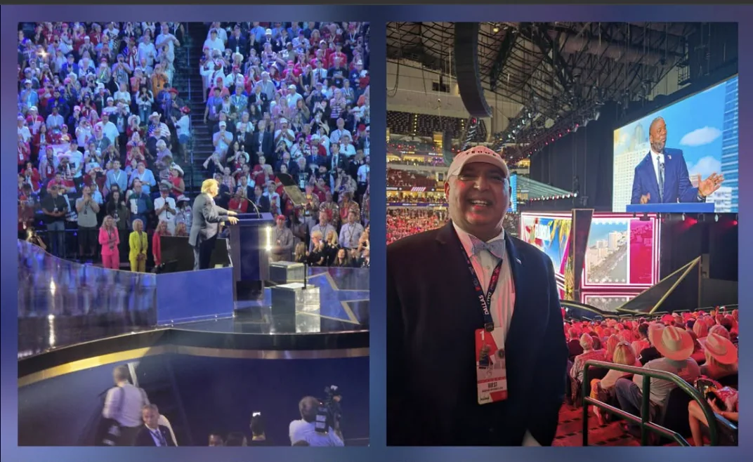 Tarar and Jesse Attend Trump Address at Dallas GOP Convention. Sajid Tarar and Jasdip Singh Jesse attended the Republican midterm convention in Dallas, where Donald Trump addressed.