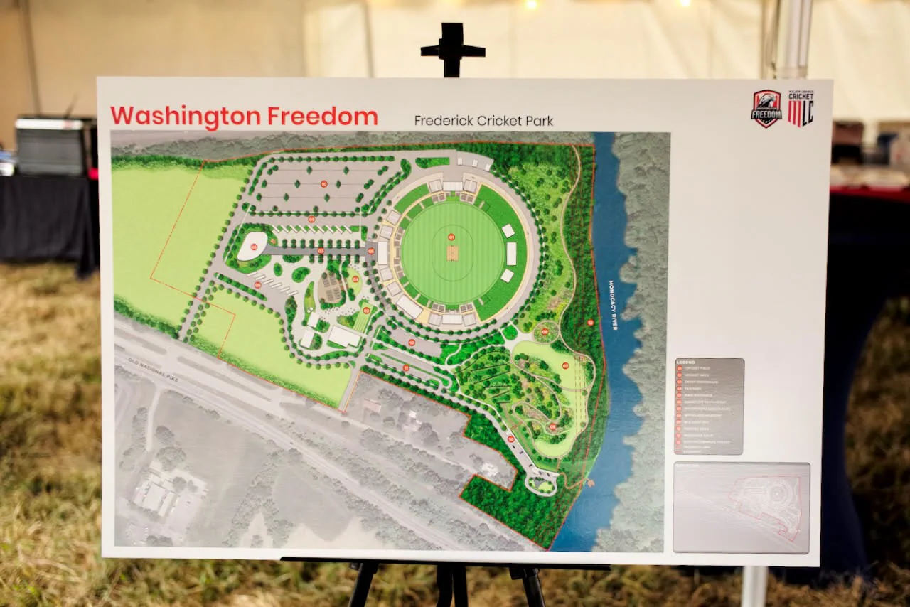 Washington Freedom Breaks Ground on 10,000-Seat Frederick Cricket Park. Washington Freedom has broken ground on a proposed 10,000-capacity cricket park in Frederick, Maryland .